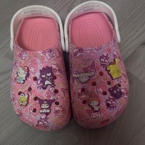 CROCS Kids Pink Cartoon Sandals